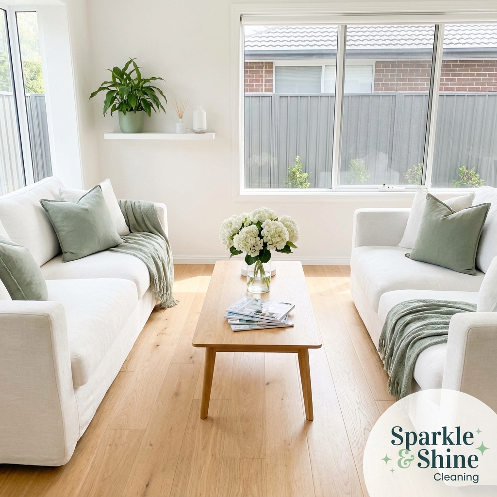 Sparkling clean living room